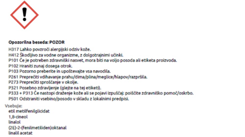 Varnostni list